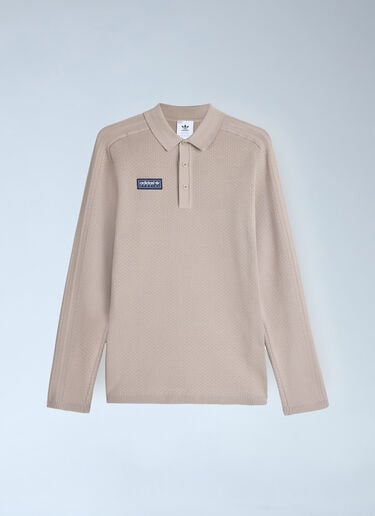 Logo Patch Polo Shirt adidas SPZL Logo Patch Polo Shirt Beige adi0162159