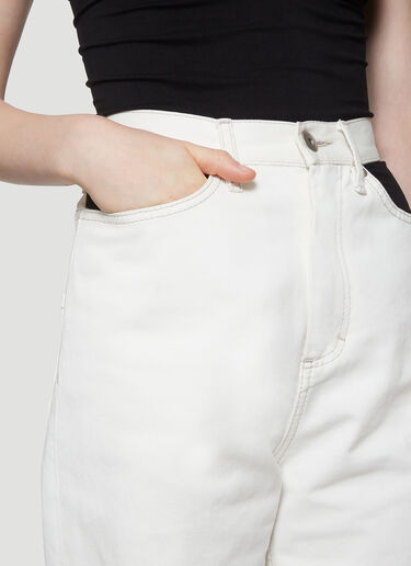 Maison Margiela Cut-Out Detail Jeans White mla0239009