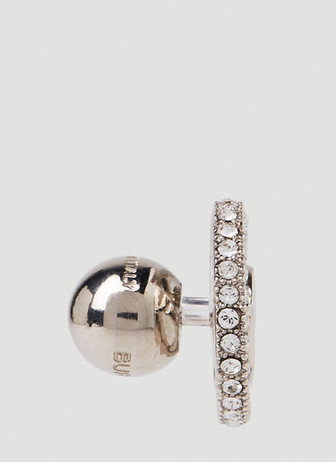 Burberry 缀饰 TB 耳钉 银色 bur0251116