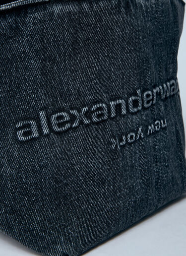 Alexander Wang Small Denim Punch Tote Bag Blue awg0259046