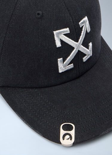 Off-White Denim Washed Baseball Cap Black ofw0162013