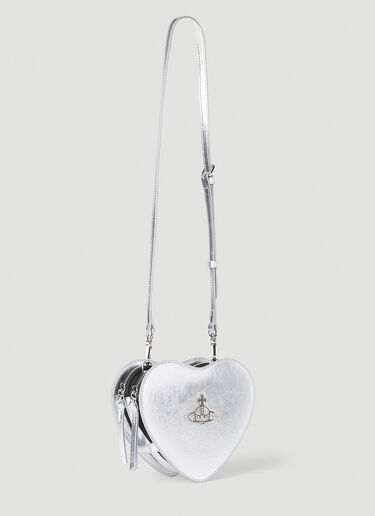 Vivienne Westwood Louise Heart Shoulder Bag Silver vvw0251057
