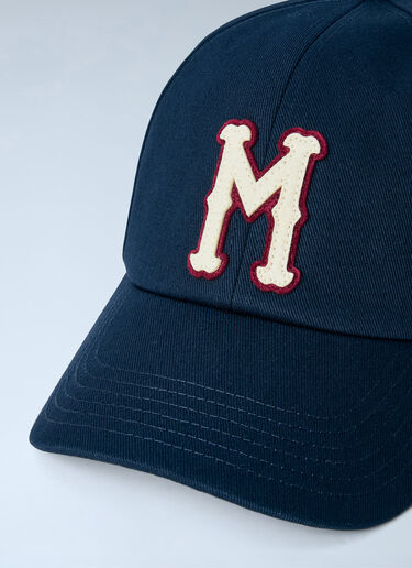 LN-CC® - Moncler: Embroidered Logo Cap - Blue Moncler Embroidered Logo Cap Blue mon0165056