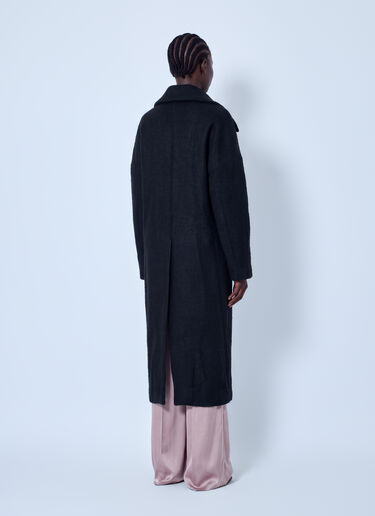 LN-CC® - Rick Owens: Dracucollar Belted Coat - Black Rick Owens Dracucollar Belted Coat Black ric0265003