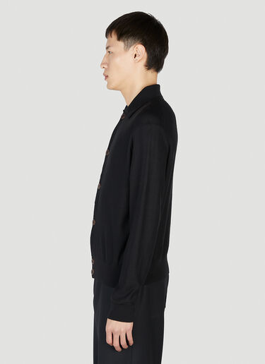 Lemaire 컨버터블 칼라 카디건 Black lem0152008