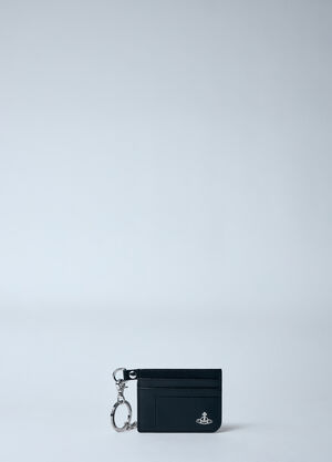 Vivienne Westwood Flat Chain Card Wallet Black vvw0159007
