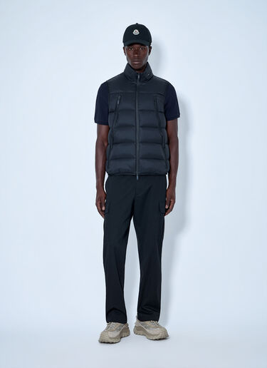 LN-CC® - Moncler: Reticone Down Gilet - Black Moncler Reticone Down Gilet Black mon0165034