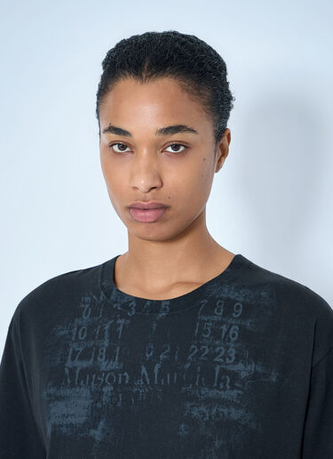 Maison Margiela Numbers Regular T-Shirt Black mla0265003