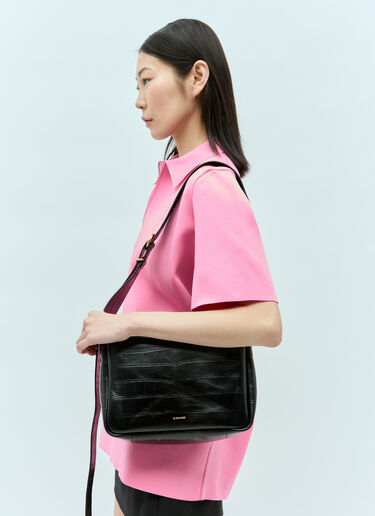 Jil Sander 小号斜挎包 黑色 jil0255029