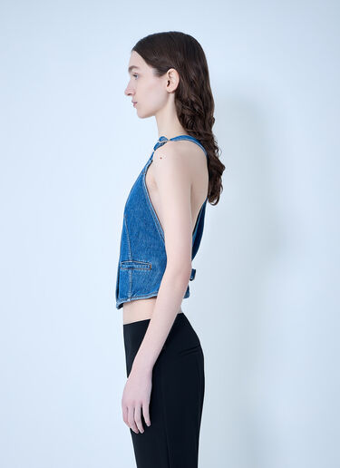Buttoned Denim Vest Sportmax Buttoned Denim Vest Blue spx0264005