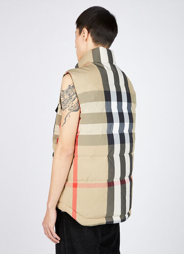 Burberry Signature Check Down Gilet Jacket Beige bur0151176