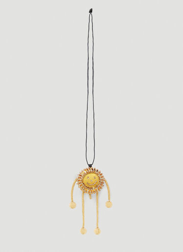 Walter Van Beirendonck Sun Man Doll 项链 金色 wlt0152040