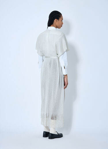 Max Mara Belted Knit Cardigan White max0260015
