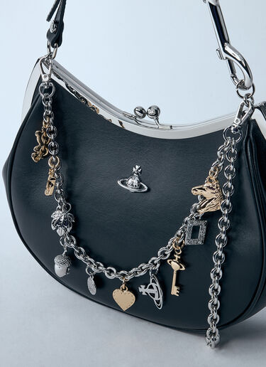Vivienne Westwood 吊饰带框手提包  黑色 vvw0260015