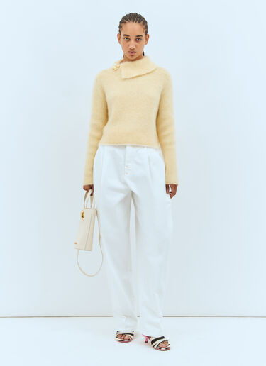 Le Pull Marina Sweater Jacquemus Le Pull Marina Sweater Yellow jac0258005