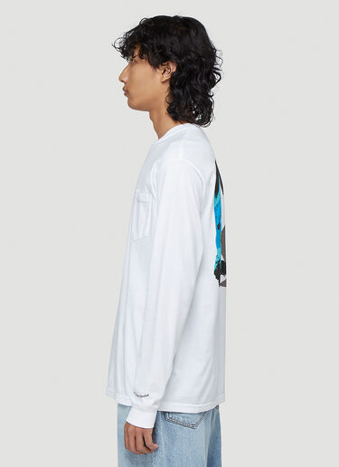 Silent Sound Lymphocytes Long-Sleeved T-Shirt White sls0343001