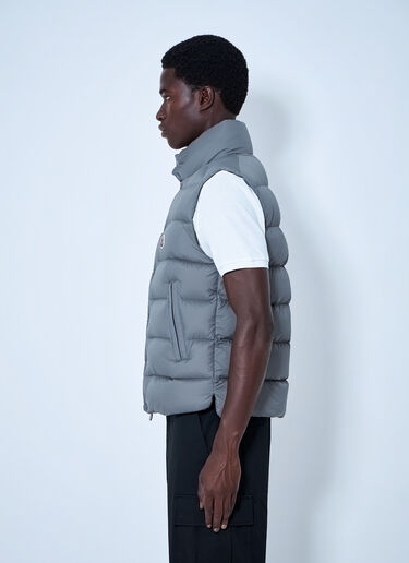 LN-CC® - Moncler: Tibb Down Gilet - Grey Moncler Tibb Down Gilet Grey mon0142081