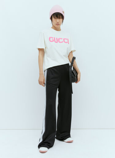 로고 자수 트랙 팬츠 Gucci 로고 자수 트랙 팬츠 블랙 guc0255014