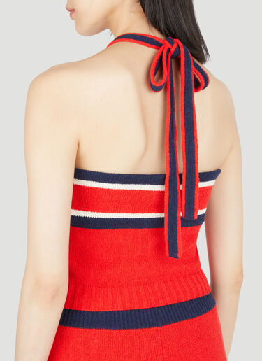 Knit Halterneck Top Gucci Knit Halterneck Top Red guc0253010