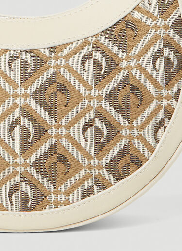 Marine Serre Diamant Regenerated Jacquard Shoulder Bag Beige mrs0252036
