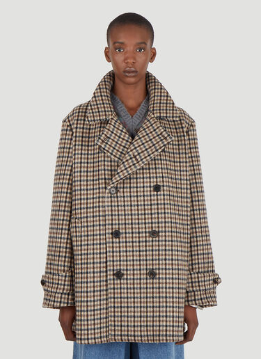 Margiela houndstooth coat store