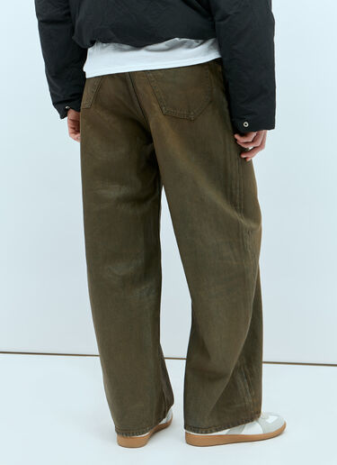Acne Studios 슈퍼 배기 핏 진  그린 acn0354001