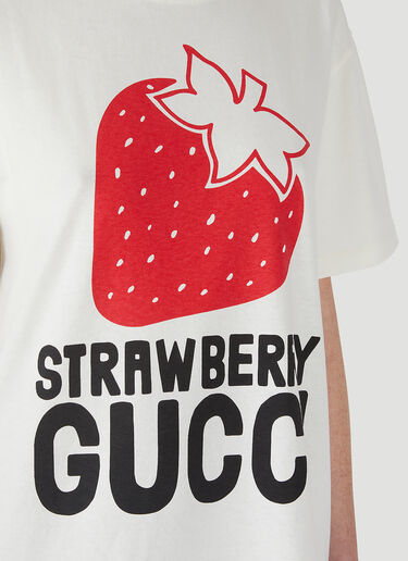 Gucci ストロベリー Tシャツ ホワイト guc0247090