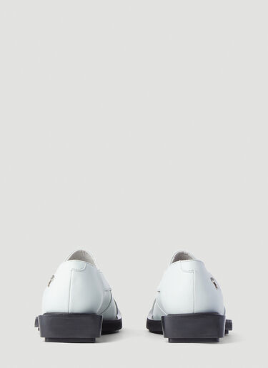GmbH Chappal Faux-Leather Slip-Ons White gmb0144003