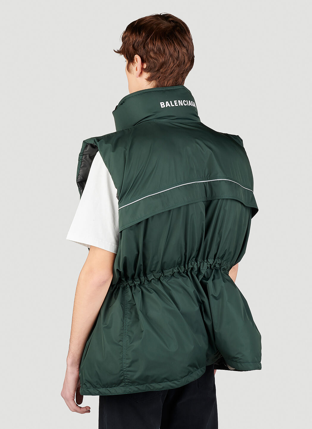 Balenciaga Men s Wrap Gilet in Green LN CC