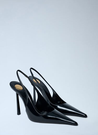 Vendome Slingback Heels Saint Laurent Vendome Slingback Heels Black sla0261050