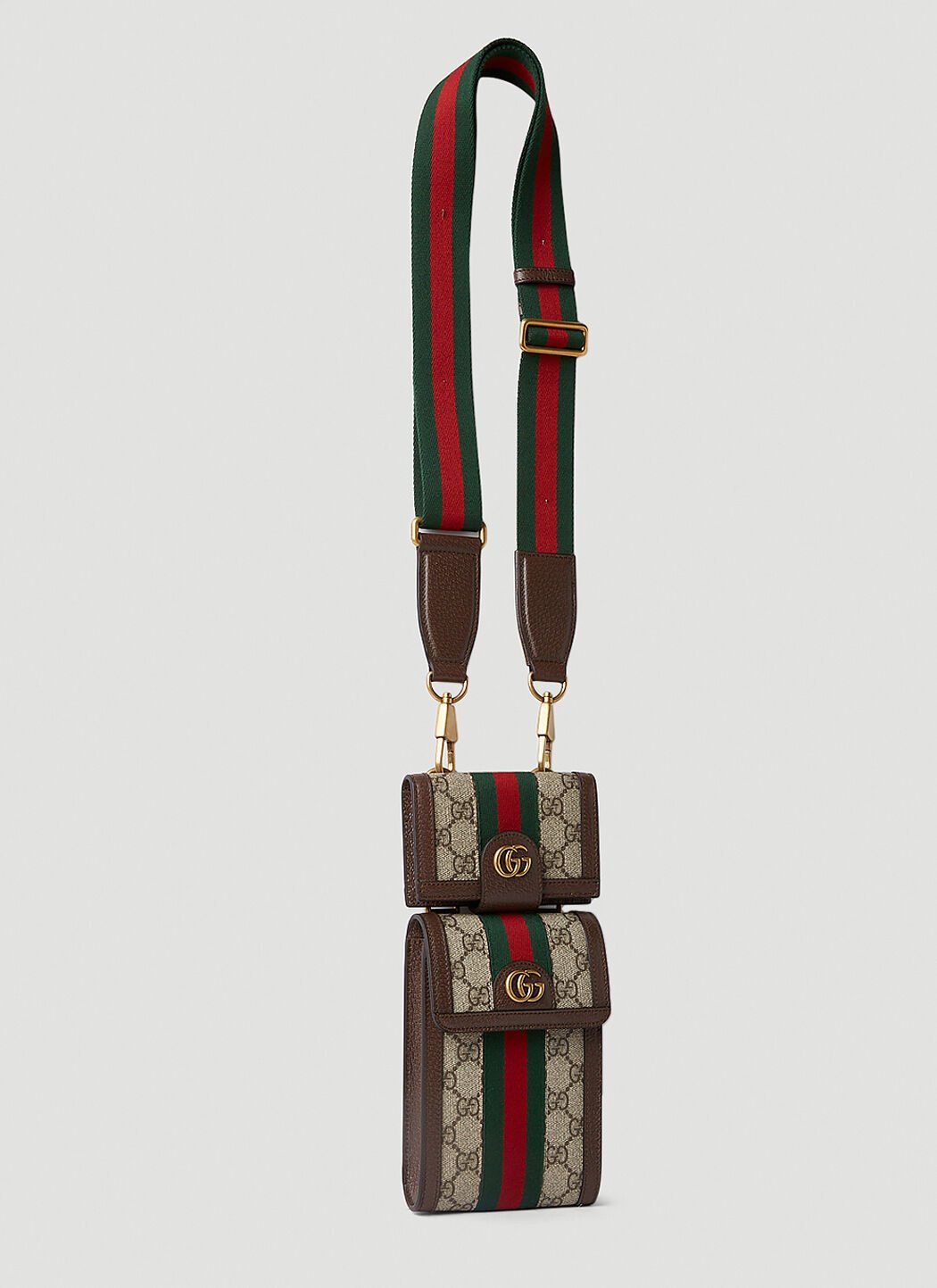 Gucci Ophidia Double Pouch Crossbody Bag LN CC
