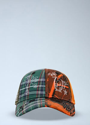 b.Eautiful Patchwork Embroidered Cap Orange bea0164027