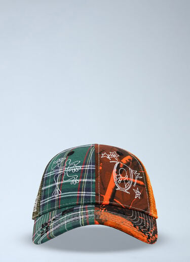 b.Eautiful Patchwork Embroidered Cap Orange bea0164027