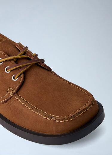 CAMPER Don Leather Boat Shoes Brown cmp0164010