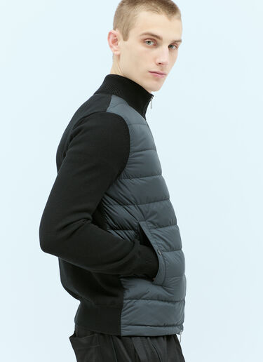 Moncler 衬垫拉链开衫 黑色 mon0155031