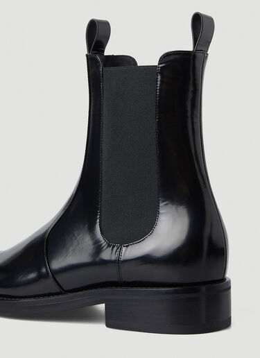 Martine Rose 치즐 토 첼시 부츠 블랙 mtr0146024