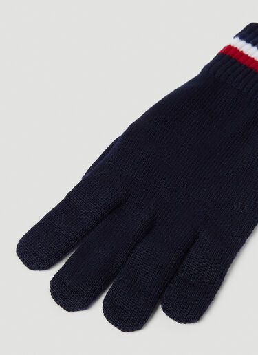 Moncler Tricolour Wool Gloves Navy mon0154040