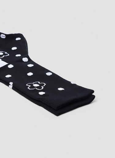 Kenzo Flower Spot Socks Black knz0154035