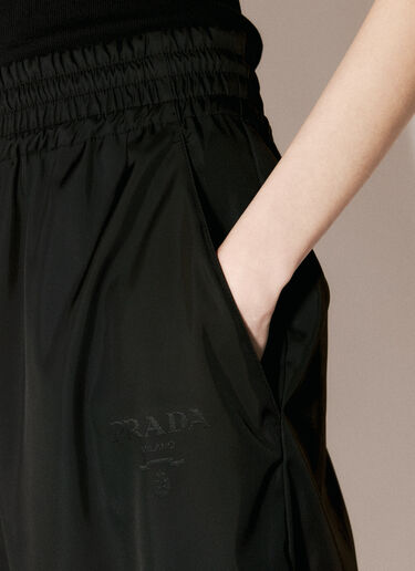 Prada Re-Nylon Wide Leg Pants Black pra0249010