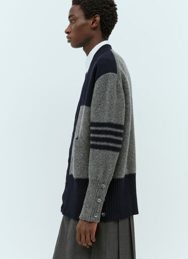 4-바 니트 가디건 Thom Browne 4-바 니트 가디건 그레이 thb0154005