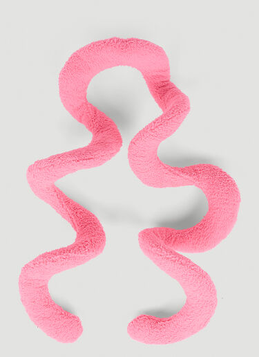 Balenciaga ワイヤーフェイクファーツイストマフラー ピンク bal0152078