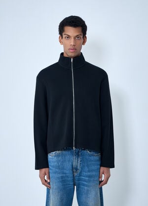 Our Legacy High-Neck Zip-Up Jacket Black our0164001