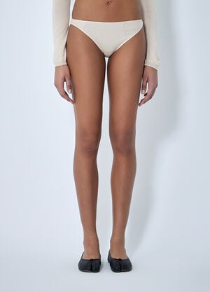 SKIN SERIES Textured Knit Briefs Beige sks0264005