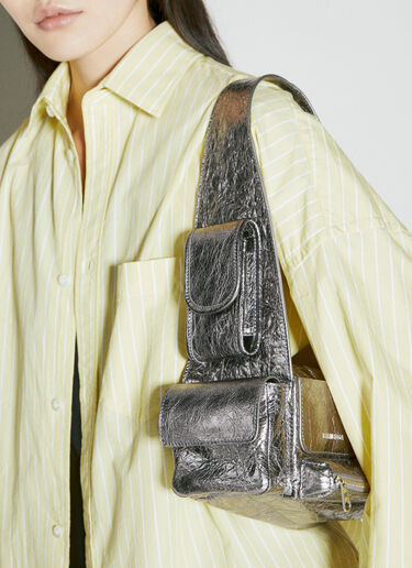 슈퍼비지 XS 슬링백 Balenciaga 슈퍼비지 XS 슬링백 실버 bal0255054