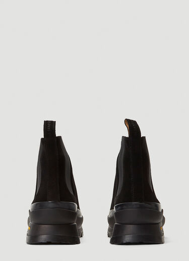 Jil Sander Vibram Lace-Up Boots Black jil0139035