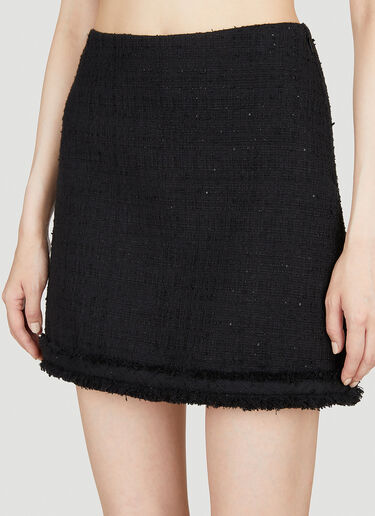 Versace Tweed Mini Skirt Black ver0255004