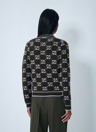 GG Jacquard Wool Bouclé Cardigan Gucci GG Jacquard Wool Bouclé Cardigan Black guc0261108