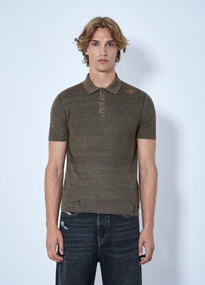 Diesel K-Danny Polo Shirt Brown dsl0164004