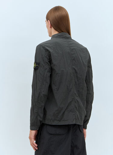 Stone Island Zip-Up Overshirt Grey sto0158030