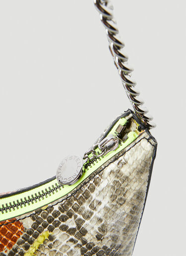Stella McCartney Falabella Snakeskin Shoulder Bag Green stm0248026